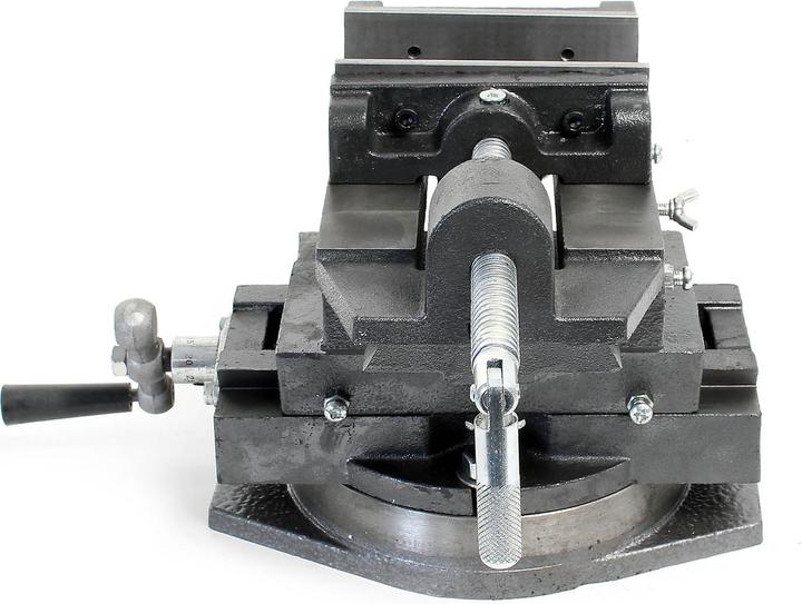 Produktbild Wiltec 125mm Schraubstock Drehteller Maschinenschraubstock Tischschraubstock (125 mm)