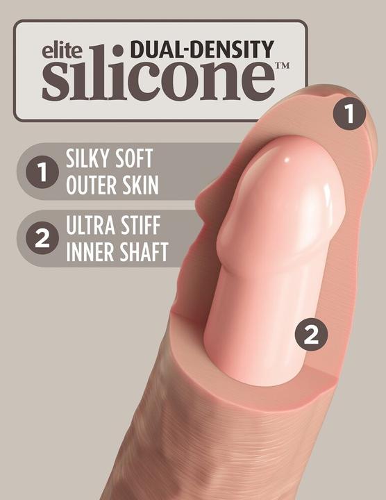 Produktbild Doc Johnson 9 Vibrating + Dual Density Silicone Cock With Remote