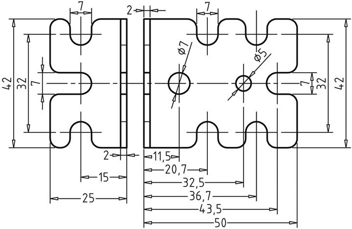 Produktbild Hettich Verbindungswinkel für 32 mm Lochreihen (Winkelverbinder, 1 Stk.)