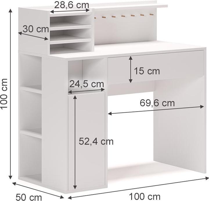 Produktbild Vicco Schreibtisch (100 x 50 x 100 cm)