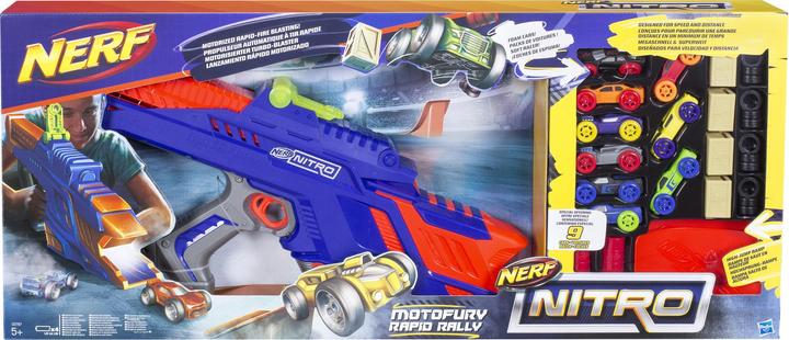 Actual product image Nerf Nitro MotoFury Rapid Rally