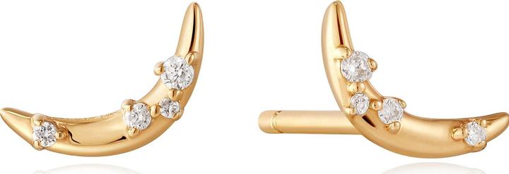 Image du produit Ania Haie Boucles d'oreilles en or 14kt Stargazer Natural Diamond Moon (Or jaune 585)