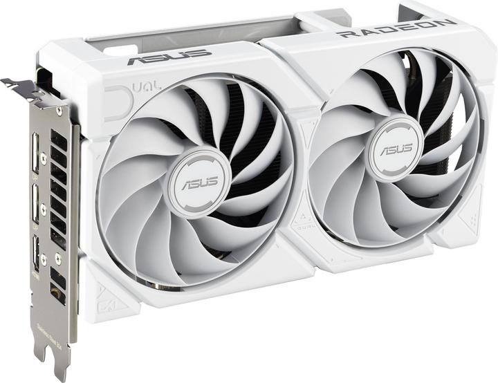 Actual product image ASUS DUAL-RX9060XT-16G-WHITE 16GB GDDR6 HDMI DP (16 GB)