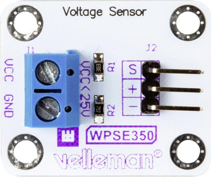 Actual product image Whadda 0-25 V DC voltage sensor module