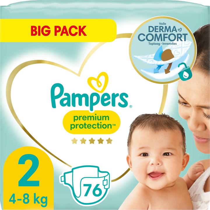 Produktbild Pampers Premium Protection (Gr. 2, Tragepack, 76 Stück)