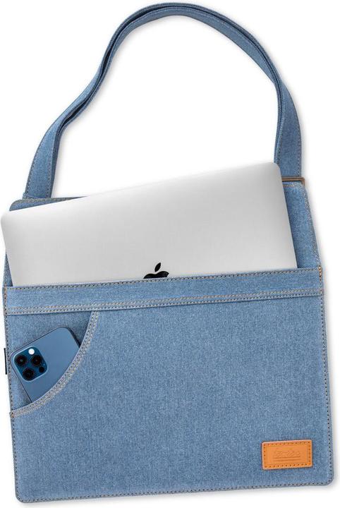 Actual product image tomtoc Premium H26 (13") Denim Ladies Shoulder Bag (13.60", Universal, Apple)