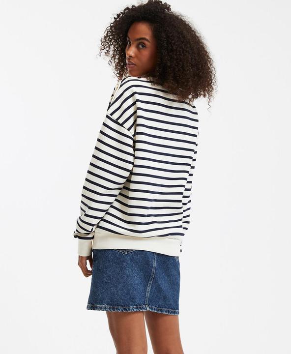 Immagine prodotto La Redoute Collections Gestreiftes Sweatshirt mit geknöpfter Schulter (XS)