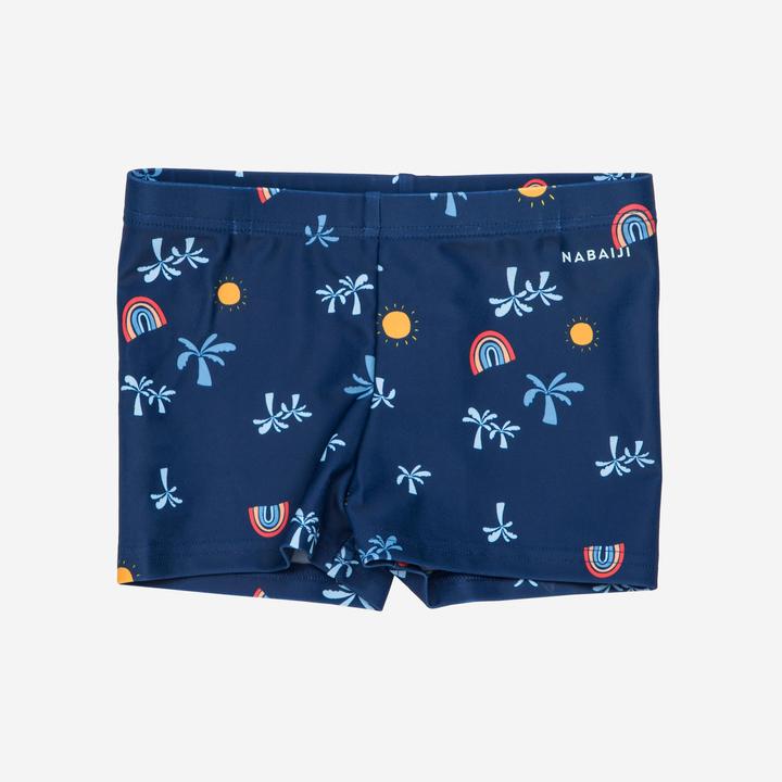Produktbild Nabaiji Badehose Boxer Baby/Kinder - Titou Palm dunkelblau (86)