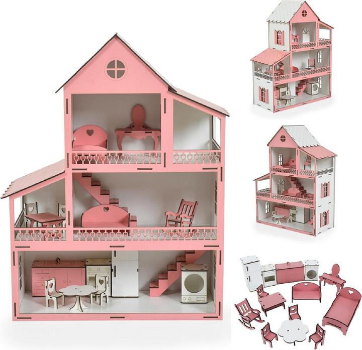 Produktbild Moni Holz-Puppenhaus Lilly EV10