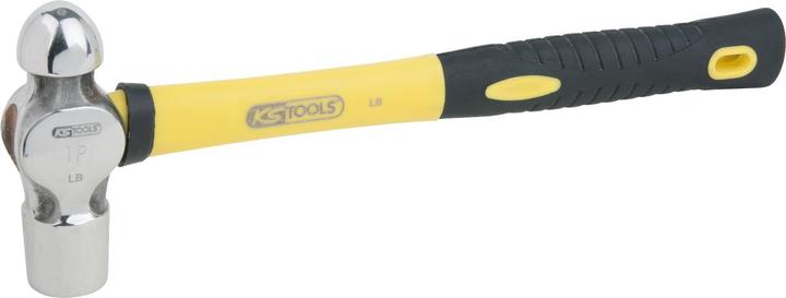 Actual product image KS Tools STAINLESS STEEL locksmith's hammer, English shape with ball, 680 g (680 g)