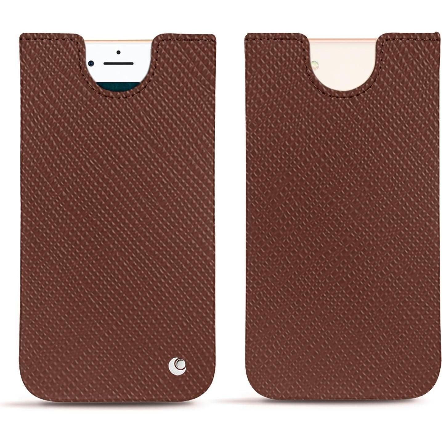 Noreve Lederschutzhülle (Apple iPhone 7), Smartphone Hülle, Braun