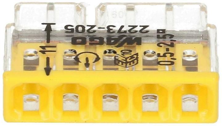 Actual product image Wago Plug-in terminal Contact COMPACT 5-fold