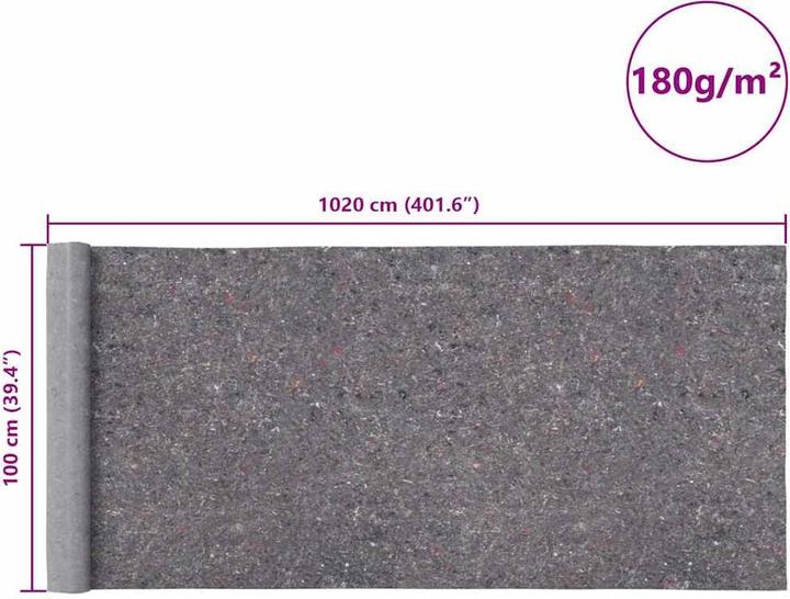 Produktbild vidaXL Malervlies (10.20 m, 1000 mm)