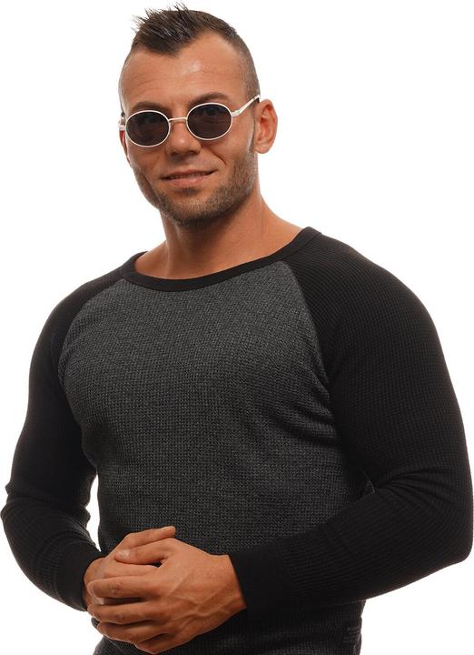 Immagine prodotto Polaroid Occhiali da sole 6066/S unisex cat. 3 tondi in acciaio inox bianco/grigio