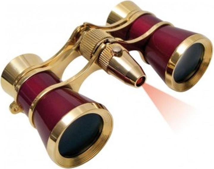 Produktbild Braun Photo BRAUN Binocular 3 x 25 LED Opera Gold/Burgund (3x, 25 mm)
