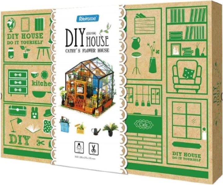 Actual product image Robotime Cathy's Flower House