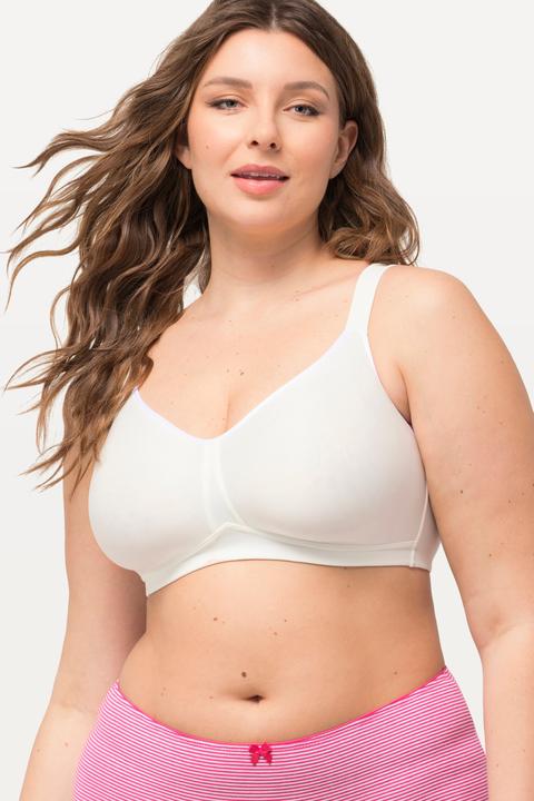 Image du produit Ulla Popken Soutien-gorge en microfibre, bonnets Spacer, sans armatures - bonnet C-E (100 E)