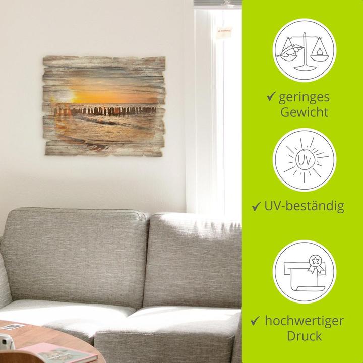 Immagine prodotto Artland Bellissimo tramonto sulla spiaggia T3ZU (40 x 30 cm)