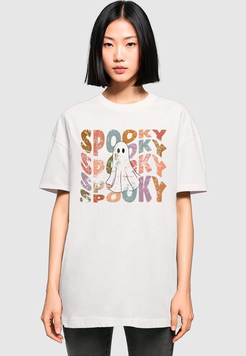 Produktbild Merchcode Ladies Halloween - Spooky Ghost Tee - 175613 (L)