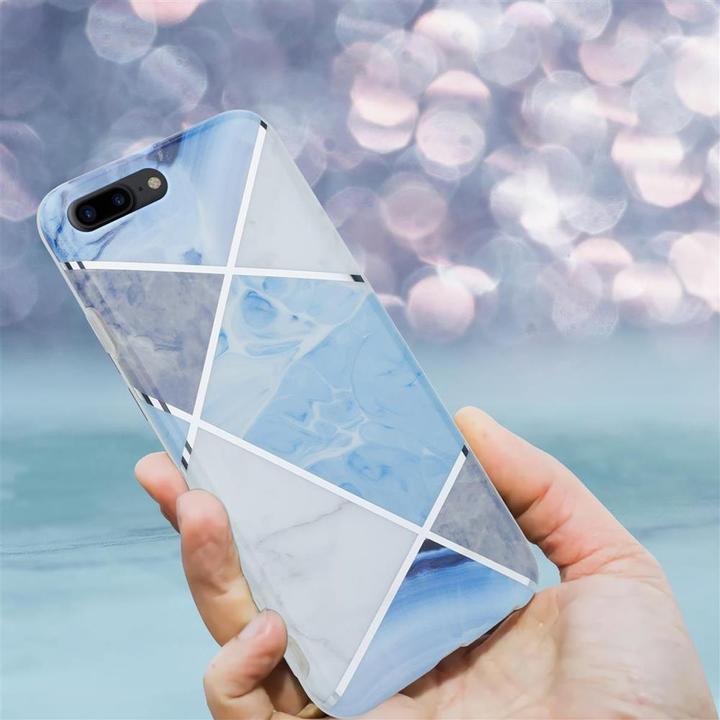Image du produit Cadorabo Couverture IMD TPU Marbre coloré (Apple iPhone 7s Plus, Apple iPhone 7 Plus)