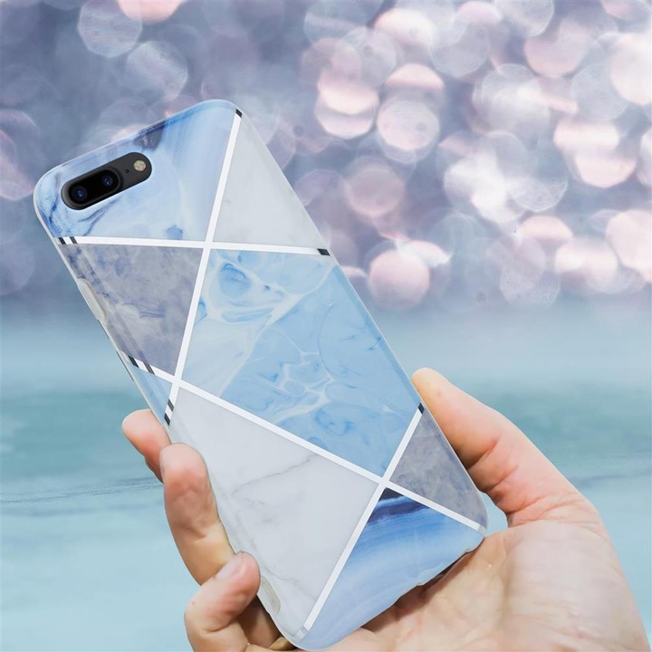 Produktbild Cadorabo IMD TPU Bunter Marmor Cover (Apple iPhone 7 Plus, Apple iPhone 7s Plus)