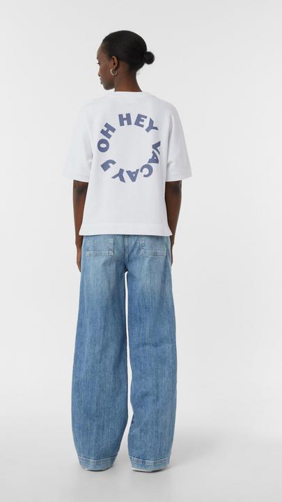 Produktbild Comma Sweatshirt Kurzarm-Sweatshirt im Relaxed Fit mit Rückenprint (40)