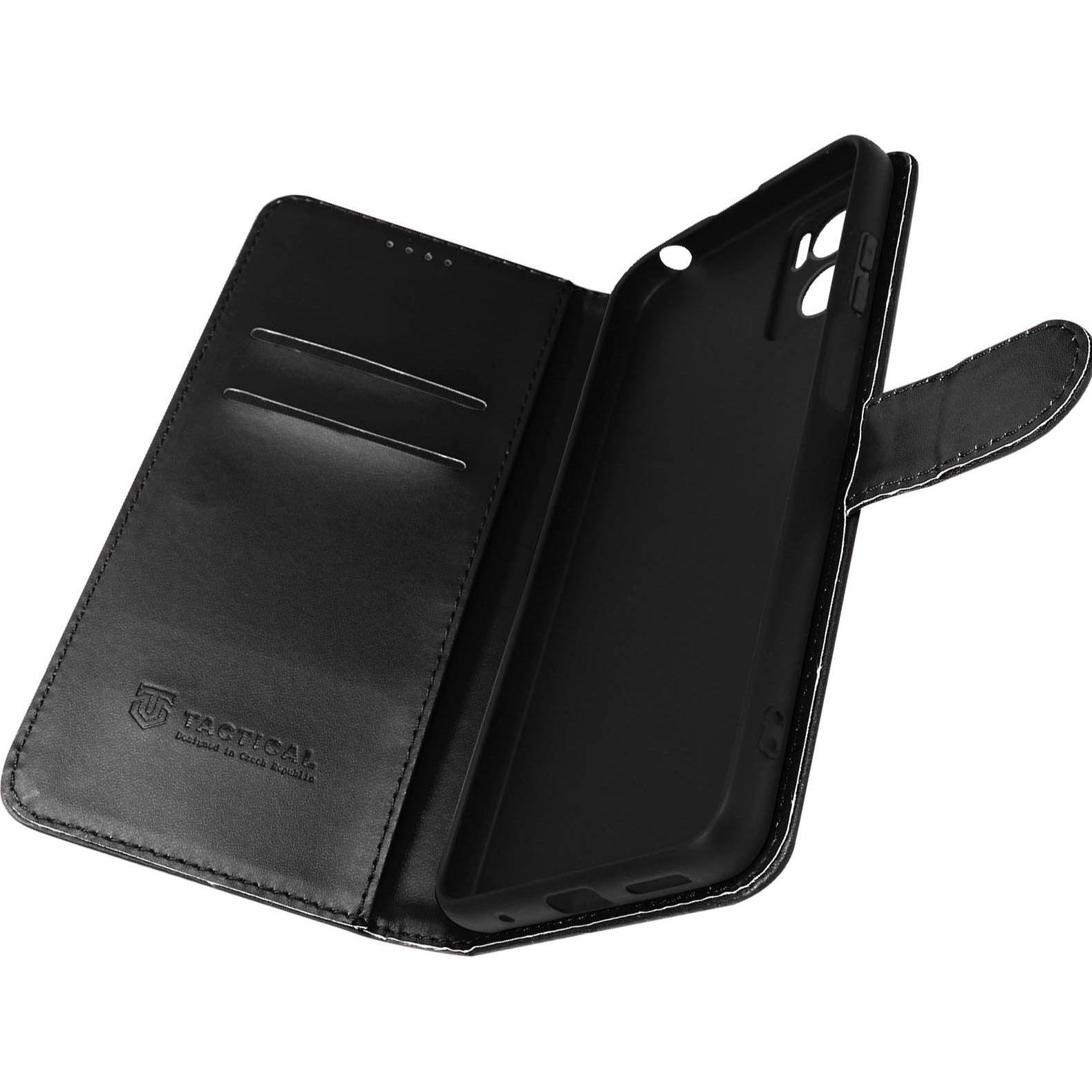 Source Field Notes Brieftaschenhülle Series (Motorola Moto E22i), Smartphone Hülle, Schwarz