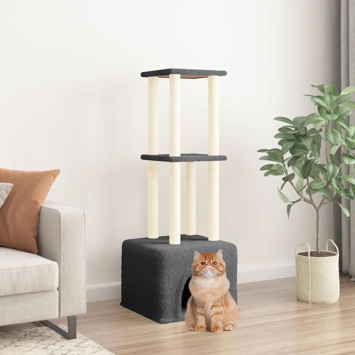 Produktbild vidaXL Kratzbaum (133.50 cm, Dunkelgrau)