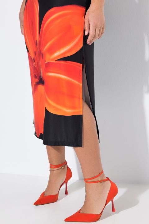 Immagine prodotto Miamoda Jersey-Midikleid, ärmellose A-Linie, Saumblüte (50)