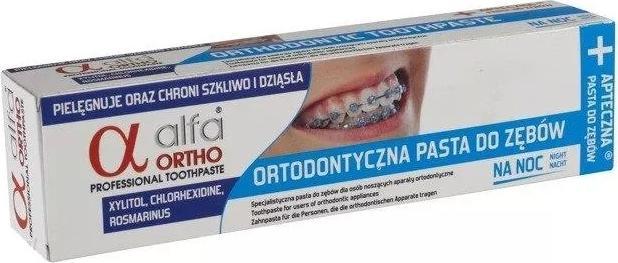 Immagine prodotto Alfa Ortho dentifricio alle erbe per la notte per persone che indossano apparecchi ortopedici da 75 (75 ml)