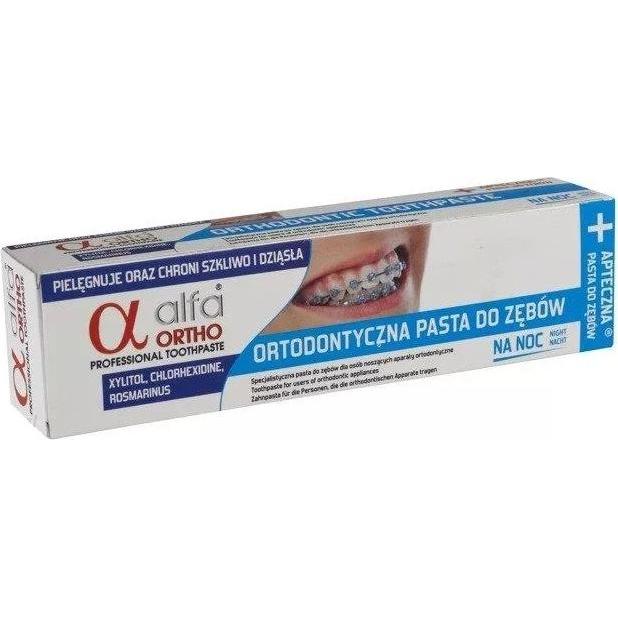 Alfa Ortho, Zahnpasta, Kräuterzahnpasta für die Nacht für Menschen, die 75 ml orthopädischer Apparate tragen - l (75 ml)