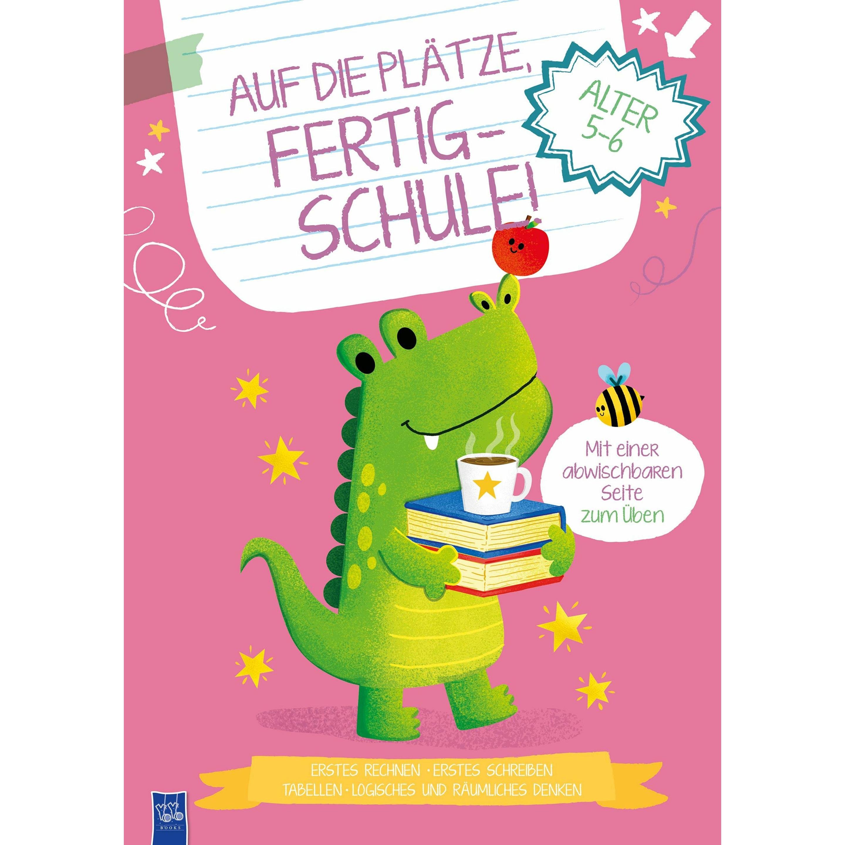 Auf die Plätze, fertig - Schule! 5-6 Jahre (Cover Krokodil), Kinderbücher