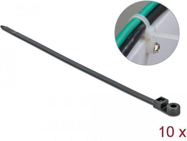Produktbild Delock Cable Tie with Fastening Eyelet (300 mm, 10 Stk.)