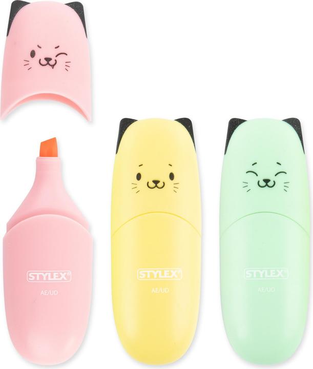 Image du produit Magni Stylex Mini-Textmarker, 2 Stk, Katzendesign 31474 (2x)