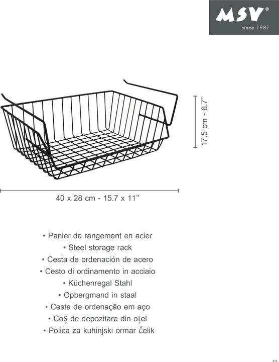 Produktbild MSV Frank (40 x 40 x 17.50 cm)