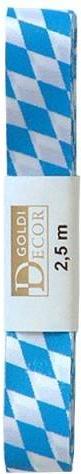 Actual product image Goldina Decorative tape rhombus 25mmx2,5m ws/bl (1x)