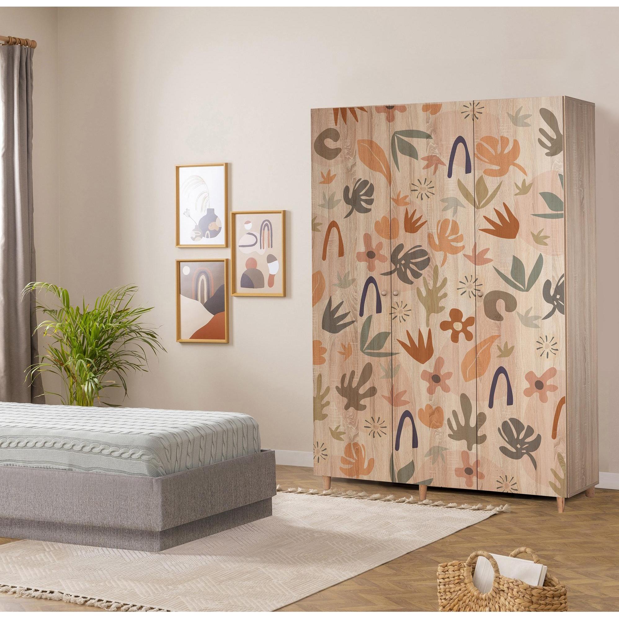 Thumbnail - Homitis, Kleiderschrank, Lena (135 x 192 x 52 cm)