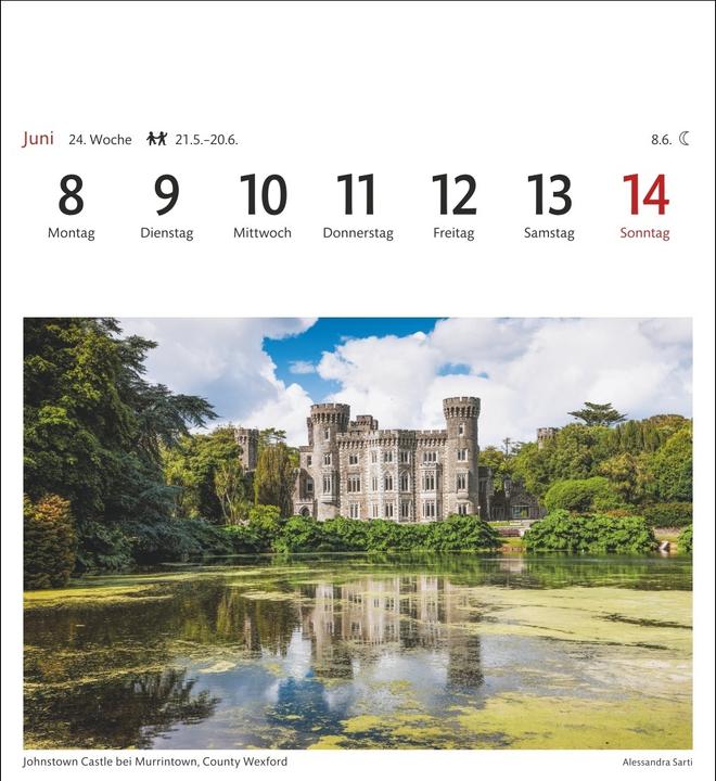 Actual product image Harenberg Irland Sehnsuchtskalender 2026 - Wochenkalender mit 53 Postkarten (Hardcover, German)