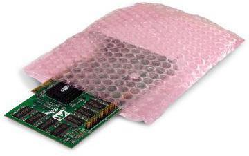 Immagine prodotto Transpak Sacchetti a bolle d'aria antistatici dimensioni 150x200mm spessore 100µ fossette rosa all'esterno (1 x)
