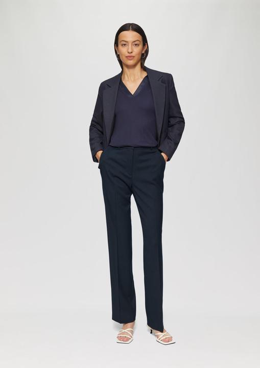 Image du produit S.Oliver Hose Fein gepunktete Straight-Leg-Hose (40)