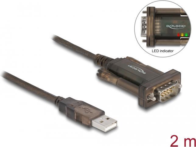 Produktbild Delock Serial-Adapter 64073 USB-A - RS-232 (2 m)