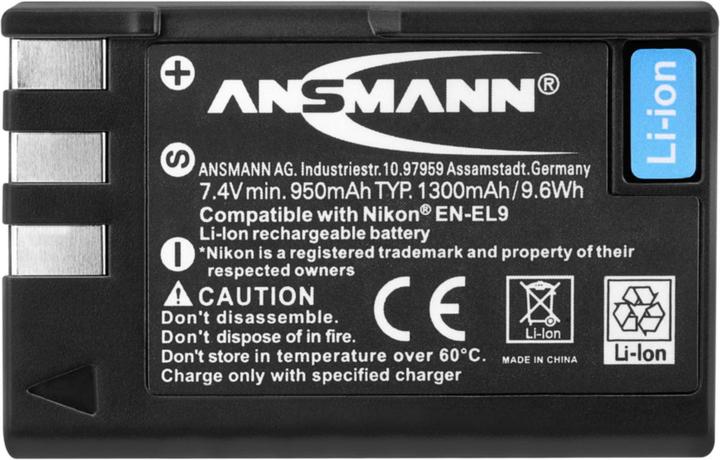 Immagine prodotto Ansmann A-Nik IT EL 9 (Batteria della fotocamera)