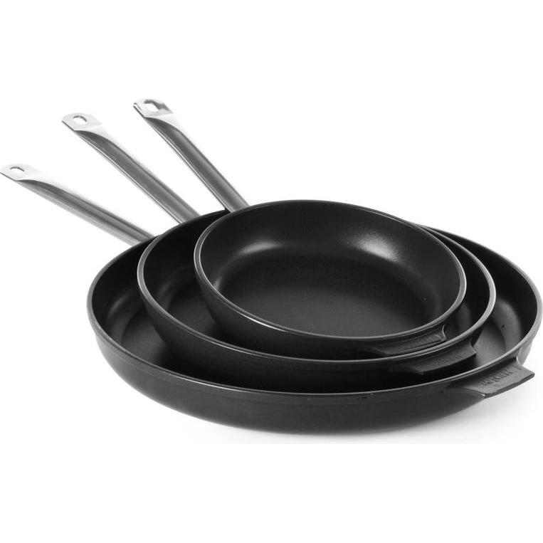 Hendi Bratpfanne Aluminiumguss 240x55 mm Boden 180 mm, Pfanne + Kochtopf, Silber
