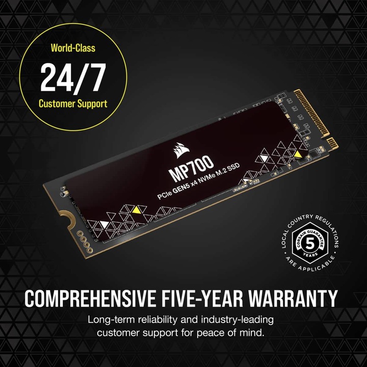 Productafbeelding Corsair MP700 (1000 GB, M.2 2280)