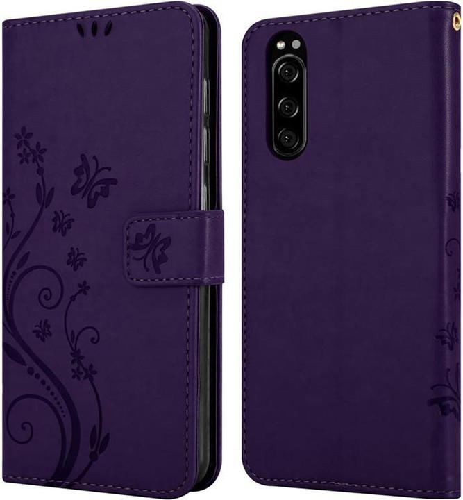 Image du produit Cadorabo Couverture du livre de fleurs (Sony Xperia 5)