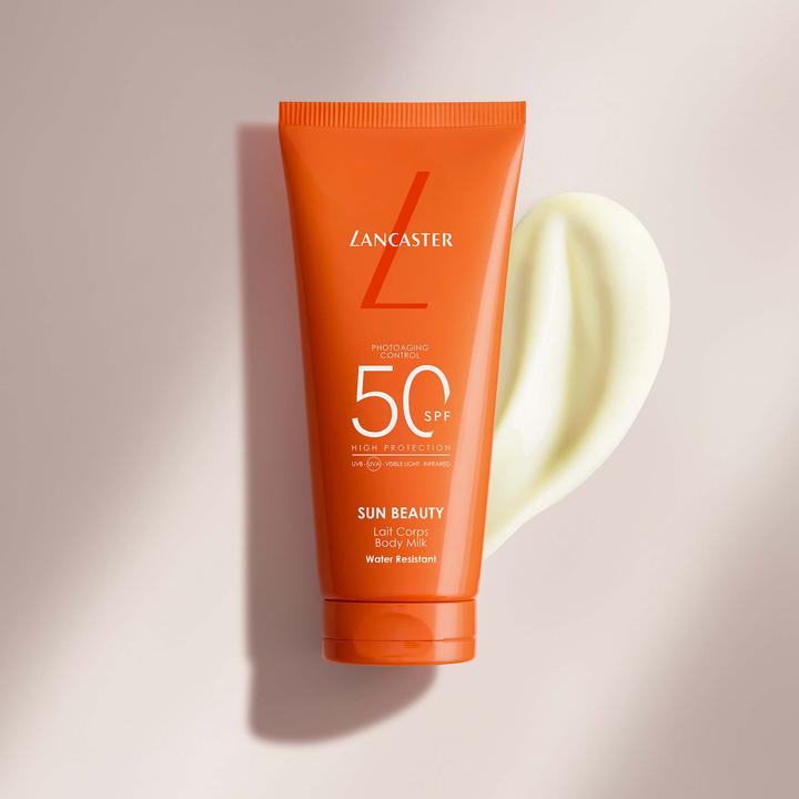 Actual product image Lancaster Sun Beauty Body Milk Sun Protection Factor 50 (Suntan lotion, SPF 50, 100 ml)