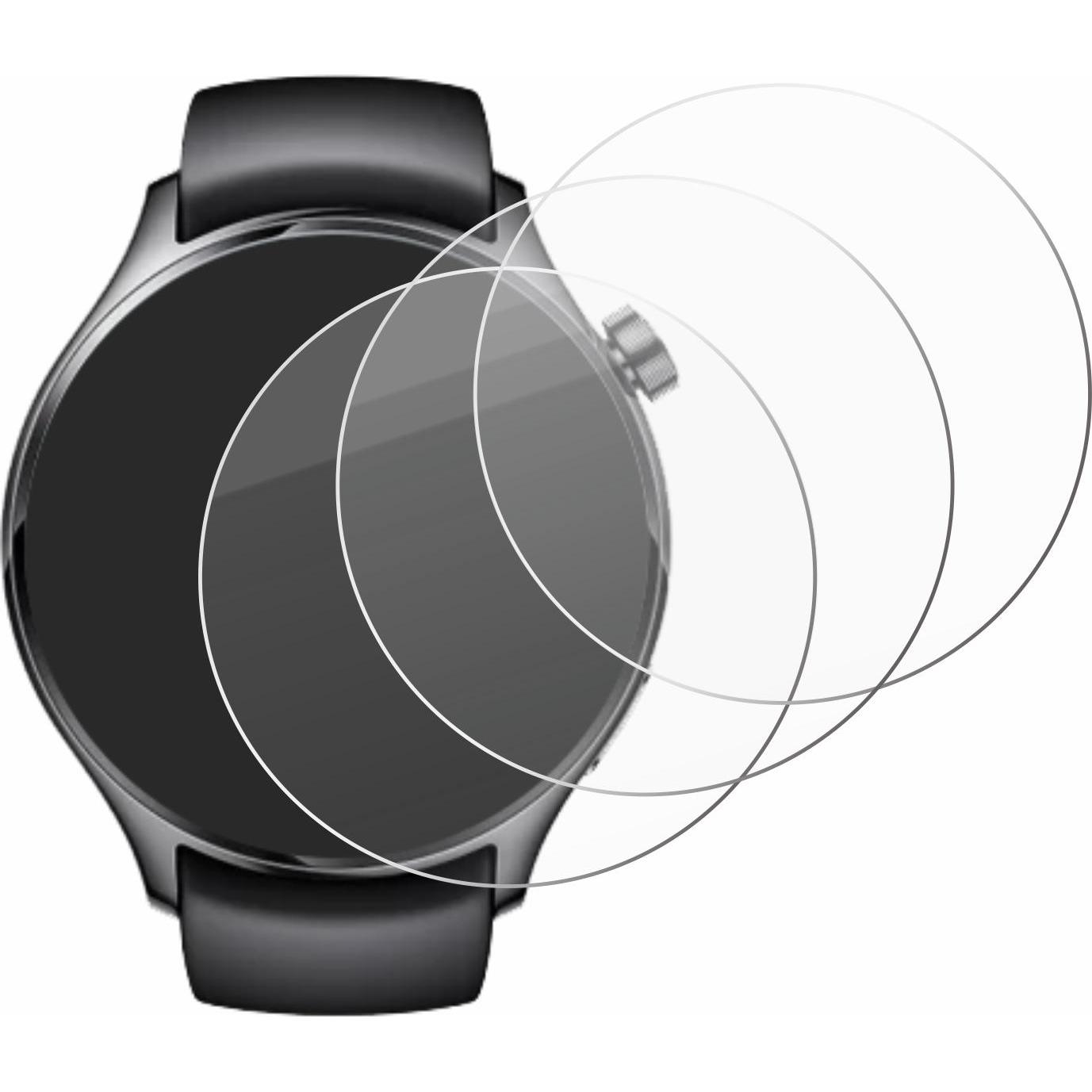 Thumbnail - Savvies Panzerglas Hartglas Displayschutz, Smartwatch Schutzfolie, Transparent