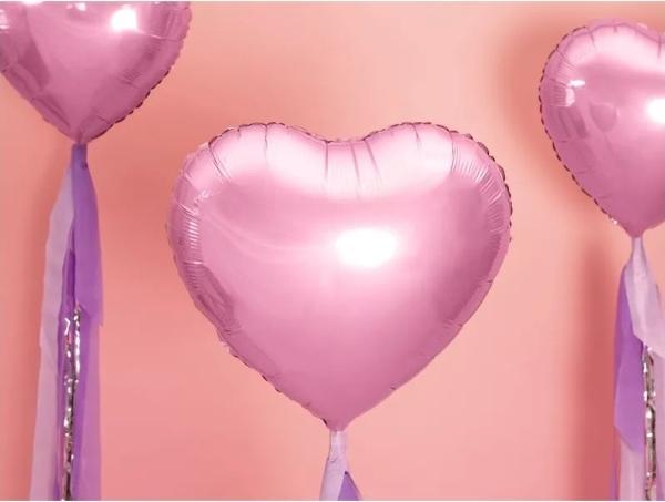 Actual product image Partydeco Heart balloon light pink 45cm (1x)