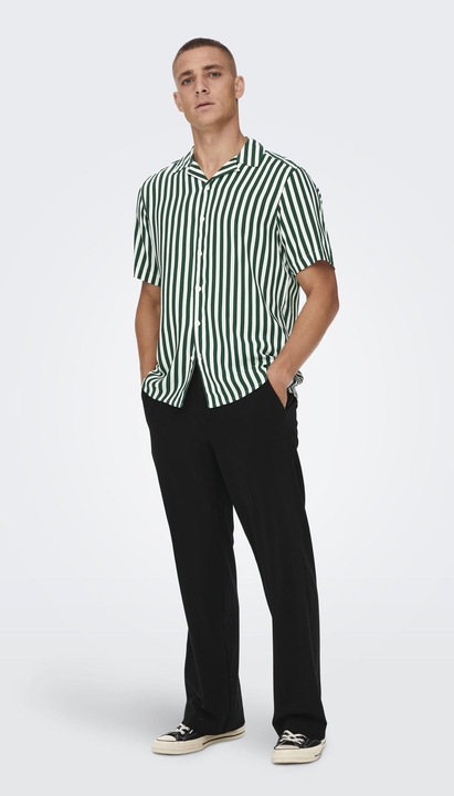 Image du produit Only & Sons Chemise rayée à manches courtes (L)