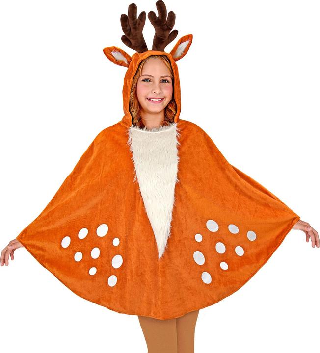 Actual product image Widmann REH (poncho with hood), One Size Fits Most Children (One size)